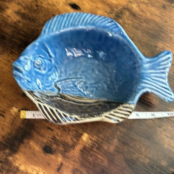 Nedza USA Studio Art Pottery Dish Fish Bowl 
Signed - Picture 2 of 7